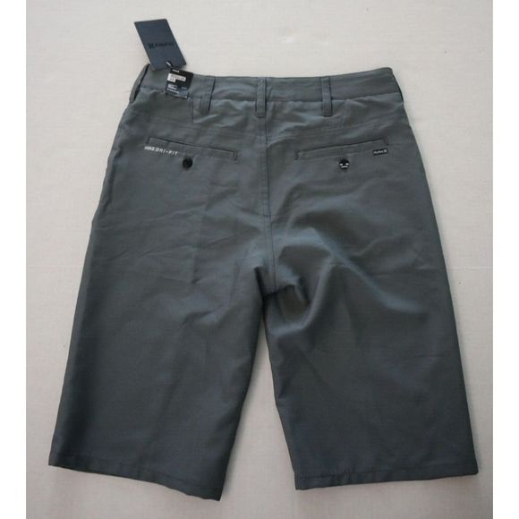 Hurley 981307-K26 Boy's Sz 14 Cool Gray Dri-FIT Chino Shorts - Picture 2 of 7